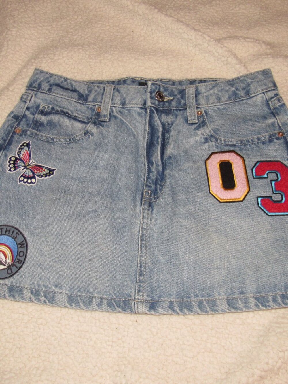 Wild Fable Size 2 Denim Mini Skirt 5 Pocket